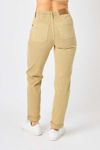 Judy Blue Khaki Cuffed Joggers