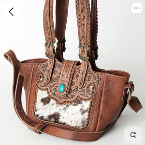 American Darling Hair-On Leather Purse/Crossbody