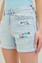 Load image into Gallery viewer, Judy Blue High Rise Cuffed Aztec Shorts
