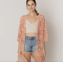 Load image into Gallery viewer, Crochet Floral Cardigan
