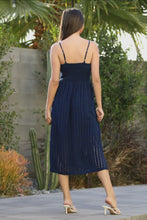 Load image into Gallery viewer, Twist Front Embroidered Midi Dress
