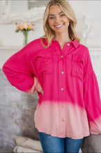 Load image into Gallery viewer, Pink Ombre Knit Shacket
