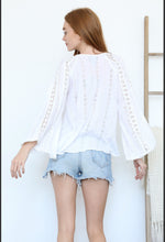 Load image into Gallery viewer, Eyelet Crochet Lace Top
