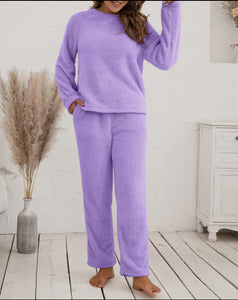 Lavender Plush Lounge Set