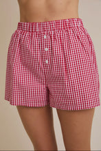 Load image into Gallery viewer, Gingham Check Boxer Style Shorts
