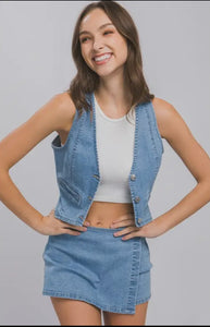 Denim Vest/Top