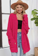 Load image into Gallery viewer, Fuchsia Popcorn Cardigan
