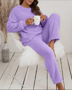 Lavender Plush Lounge Set