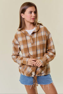 Flannel Plaid Hoodie