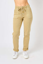 Load image into Gallery viewer, Judy Blue Khaki Cuffed Joggers
