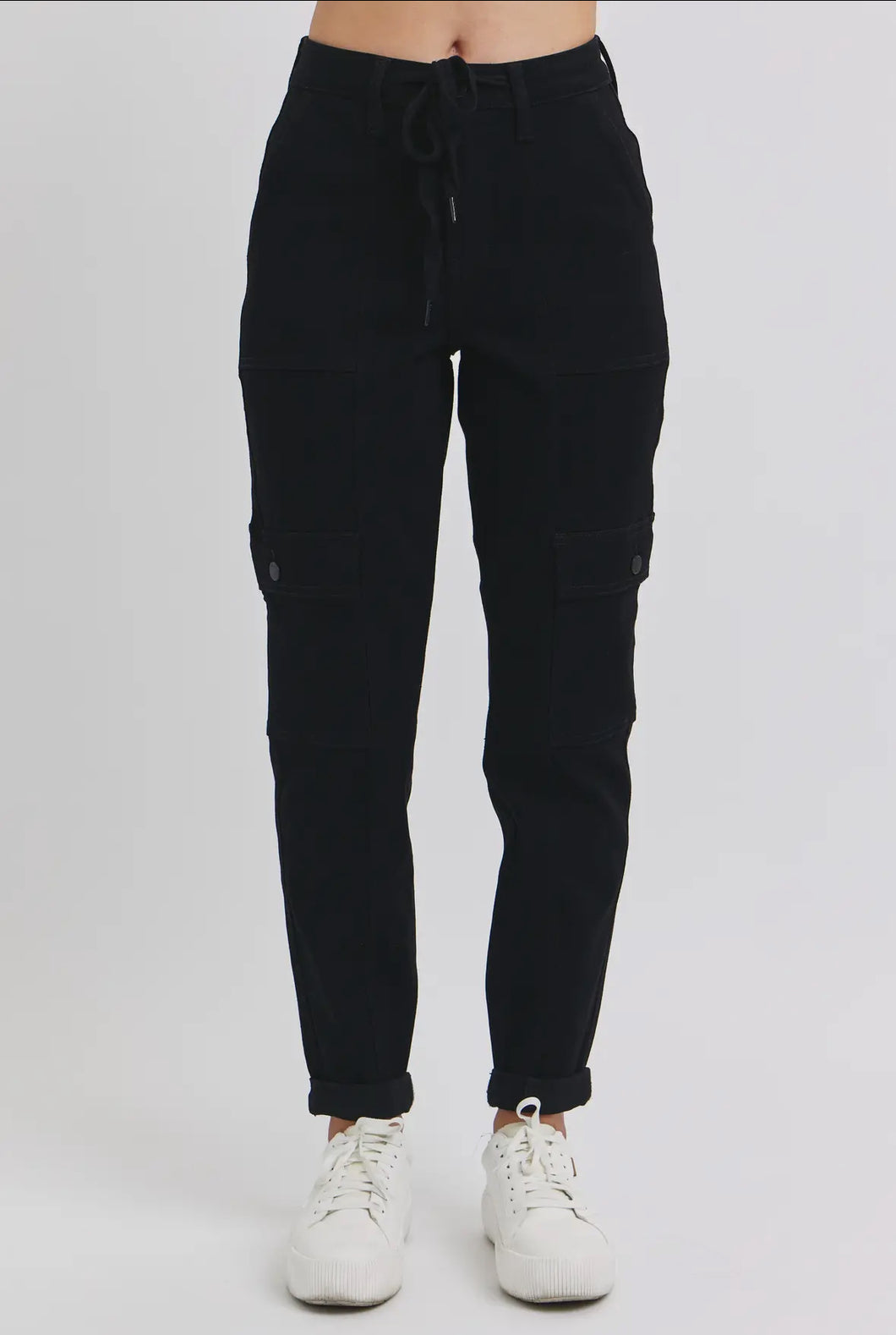 Judy Blue Black Cuffed Joggers