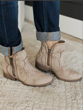 Load image into Gallery viewer, Evie Nude Distressed Leather Booties
