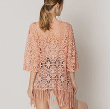 Load image into Gallery viewer, Crochet Floral Cardigan

