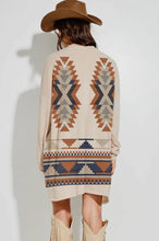 Load image into Gallery viewer, Aztec Print Loose Fit Cardigan
