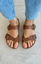 Load image into Gallery viewer, Genuine Leather Conforming Footbed Sandals
