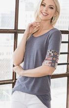 Load image into Gallery viewer, Denim Blue Button Detail Top
