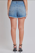 Load image into Gallery viewer, Distressed Denim Mom Shorts
