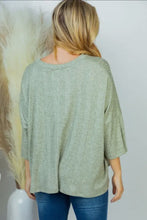 Load image into Gallery viewer, Sage 3/4 Sleeve Knit Top
