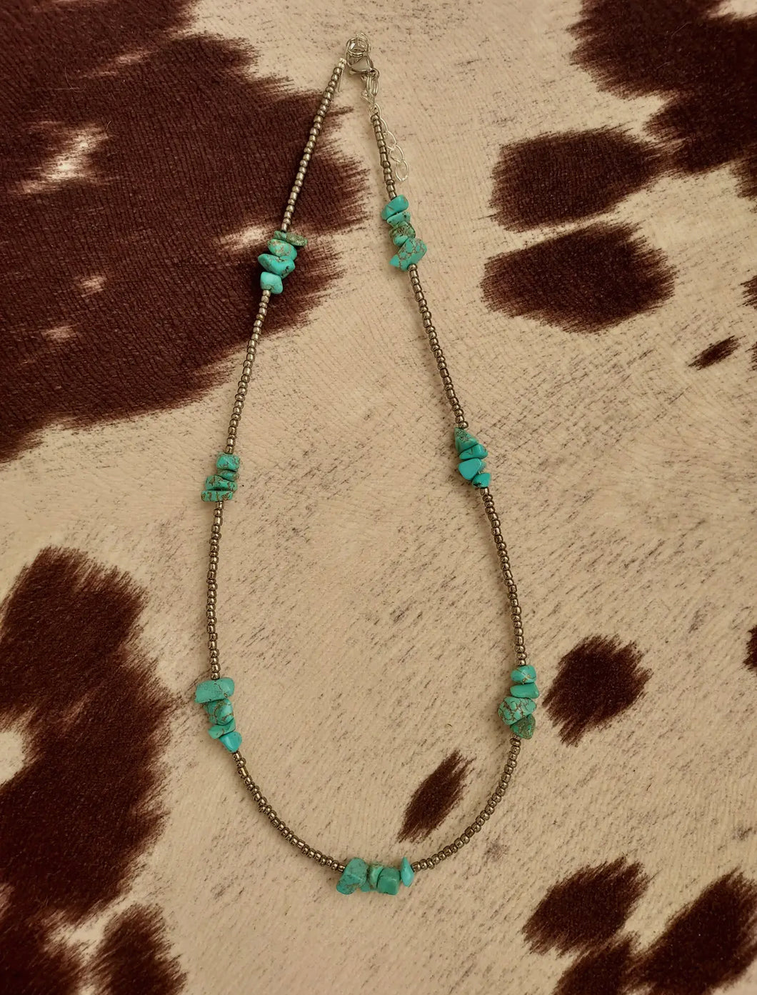 Downtown Turquoise & Silver Necklace