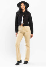 Load image into Gallery viewer, Judy Blue Mid Rise Khaki Slim Boot Cut Jeans
