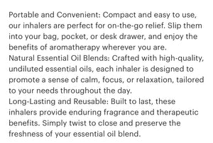 Aromatherapy Nasal Inhaler Set