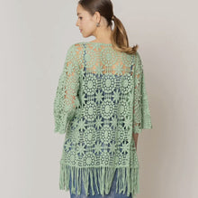 Load image into Gallery viewer, Crochet Floral Cardigan
