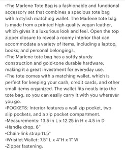 The Marlene Tote & Wallet