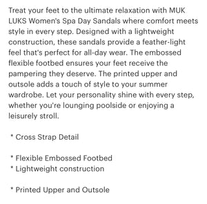 Muk Luks Spa Day Sandal