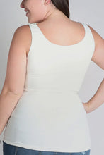 Load image into Gallery viewer, Plus Ivory Jersey Tank Top
