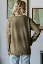 Load image into Gallery viewer, Olive High-Low Textured Top
