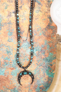 Turquoise Crawford Creek Layered Naja Necklace