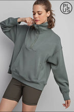 Load image into Gallery viewer, Rae Mode 1/4 Zip Pullover Plus
