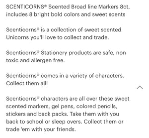 Scenticorns Scented Markers