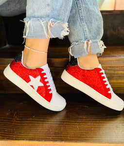 Red Bling Sneakers