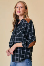 Load image into Gallery viewer, Oversized Plaid Flannel Shirt

