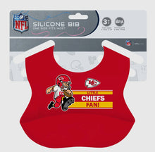 Load image into Gallery viewer, Kansas City Chiefs Silicone Bib
