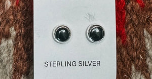 Sterling Silver Studs With Genuine Stones