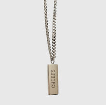 Load image into Gallery viewer, Kansas City Chiefs Silver Tag Necklace
