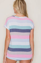 Load image into Gallery viewer, Summer Stripe French Terry Top
