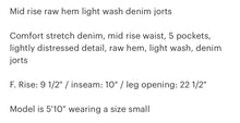 Load image into Gallery viewer, Vervet by Flying Monkey “Jorts” Jean Shorts
