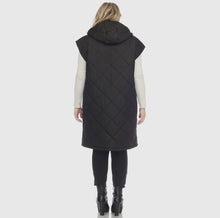 Load image into Gallery viewer, Plus Size Quilted Long Puffer Vest
