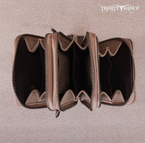 Trinity Ranch Hair-On Tooled Phone Purse
