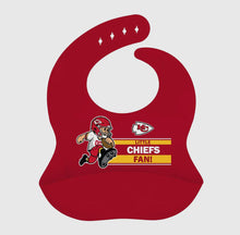 Load image into Gallery viewer, Kansas City Chiefs Silicone Bib
