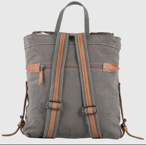 SixTease Jaunt Hair-On Canvas Backpack