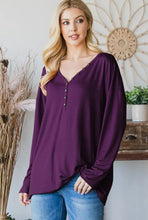 Load image into Gallery viewer, Button Detail Long Sleeve Top
