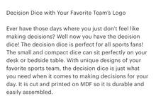 Load image into Gallery viewer, KC Chiefs Decision Dice
