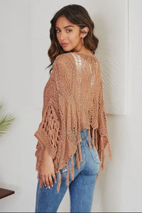 Crochet Tassel Sweater