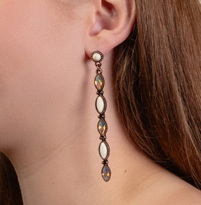 Copper & Ivory Earrings