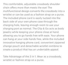 Load image into Gallery viewer, Clip N Go Rose Gold Chain Crossbody Phone Accessory
