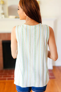 Mint Boho Sleeveless Top